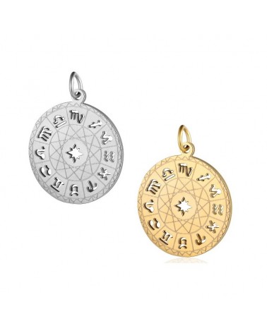 Abalorio Zodiaco de acero inoxidable | Creasentidos.es