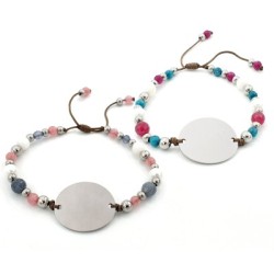 Pulsera GÓNDOLA, ágatas, nácar y perlas de vidrio | Dcorazon