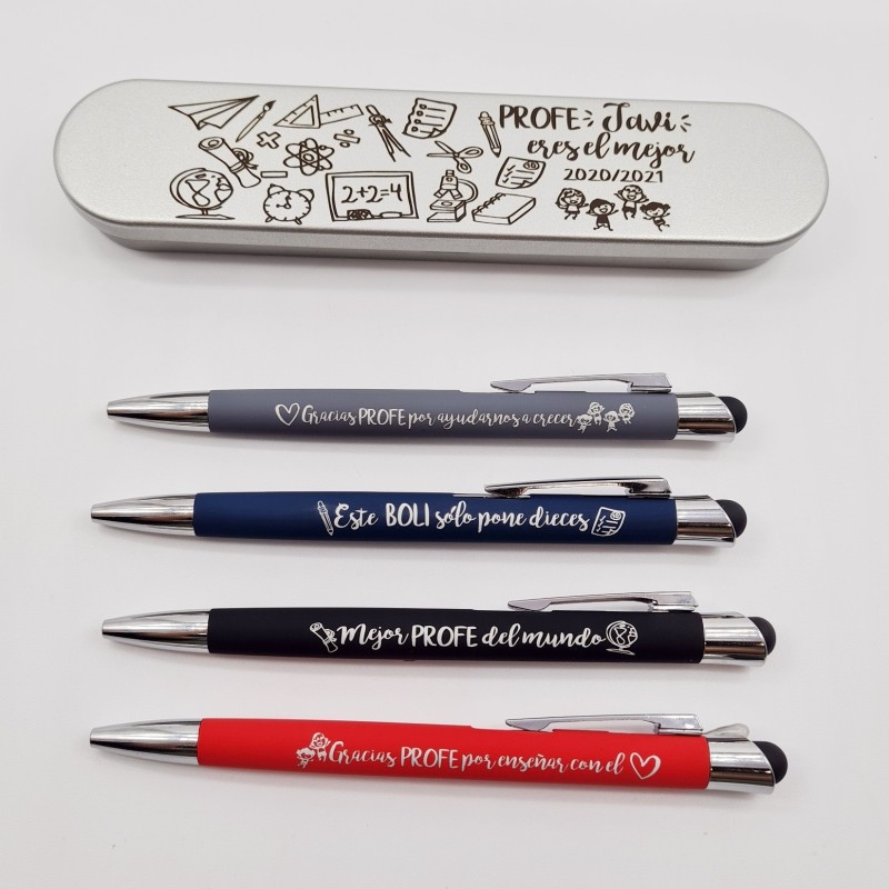 KIT Regalo PROFES con bolígrafo, medalla, diploma y pin  | Dcorazon