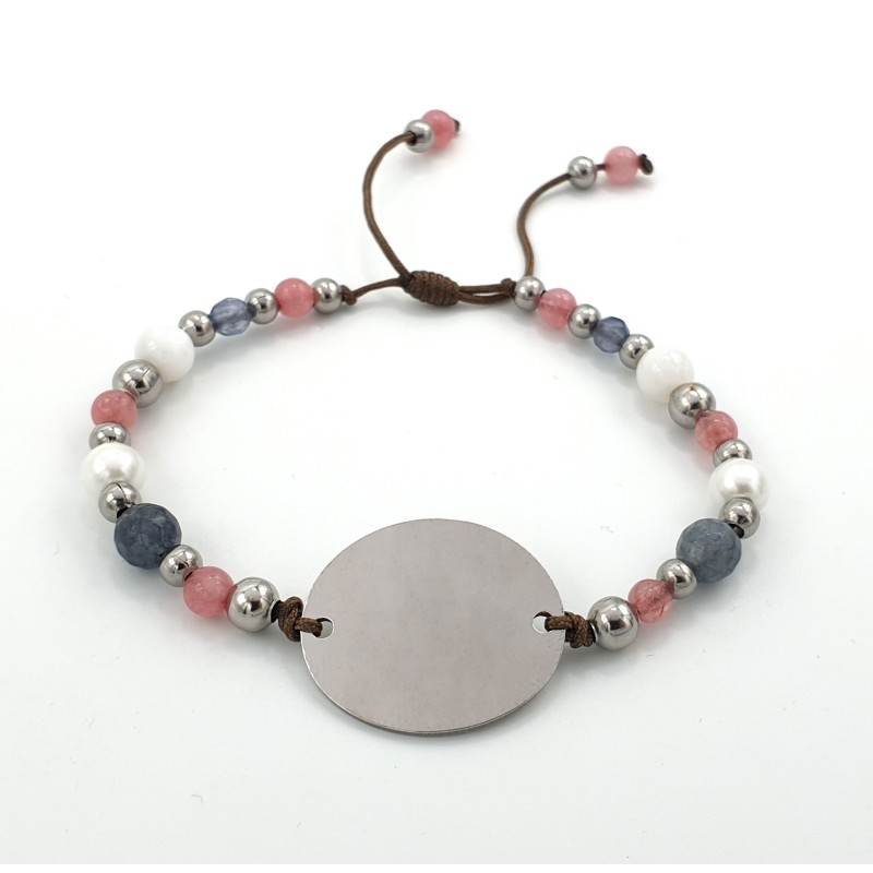 Pulsera GÓNDOLA, ágatas, nácar y perlas de vidrio | Dcorazon