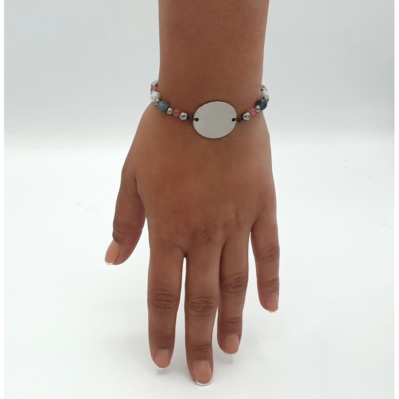 Pulsera GÓNDOLA, ágatas, nácar y perlas de vidrio | Dcorazon