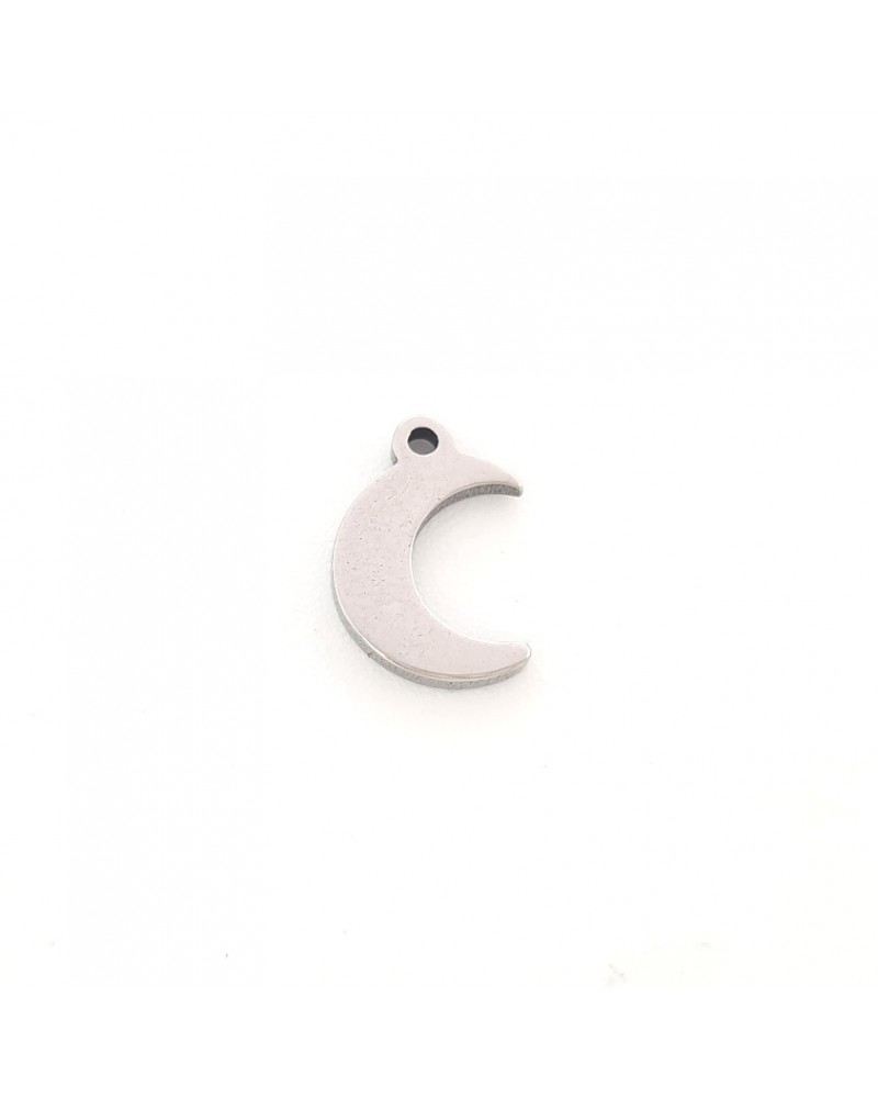 Abalorios de luna de acero inoxidable | Creasentidos.es