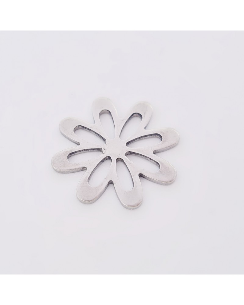 Conector Flor de acero inoxidable | Creasentidos.es
