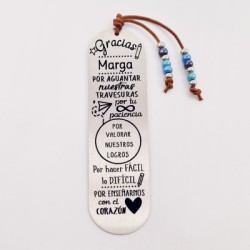 Marca páginas COLORES, modelo 3 (plural), cristal checo y bolas de acero inoxidable.