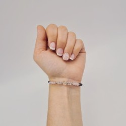 Pulsera protectora, combinación de piedras energéticas, ajustable para todas las tallas, acero inoxidable.