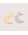 Abalorios de luna de acero inoxidable | Creasentidos.es