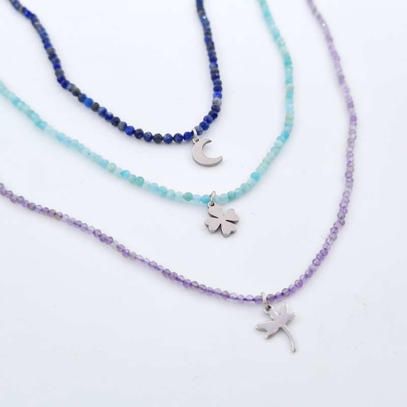 Gargantilla de piedras semipreciosas tamaño mini | Dcorazon