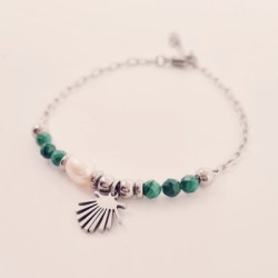 Pulsera protectora, combinación de piedras energéticas, ajustable para todas las tallas, acero inoxidable.