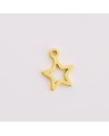 Abalorio estrella silueta de acero, para colgar | Creasentidos.es