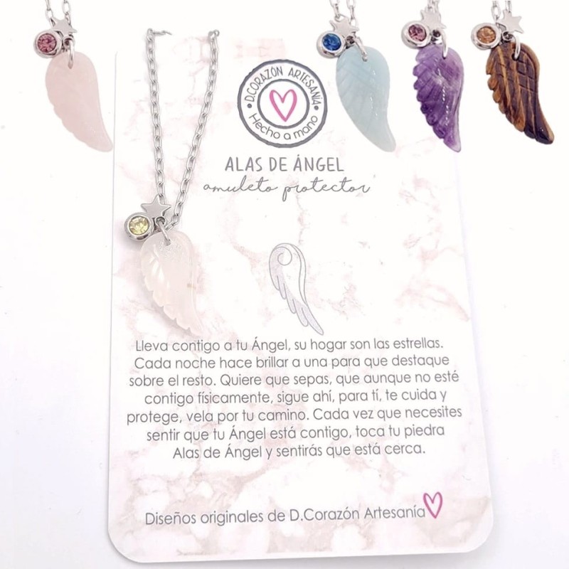 Collar, alas de ángel, montado a mano | D.Corazón