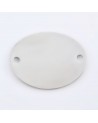 Conector oval para pulsera de acero inoxidable para grabar | Creasentidos
