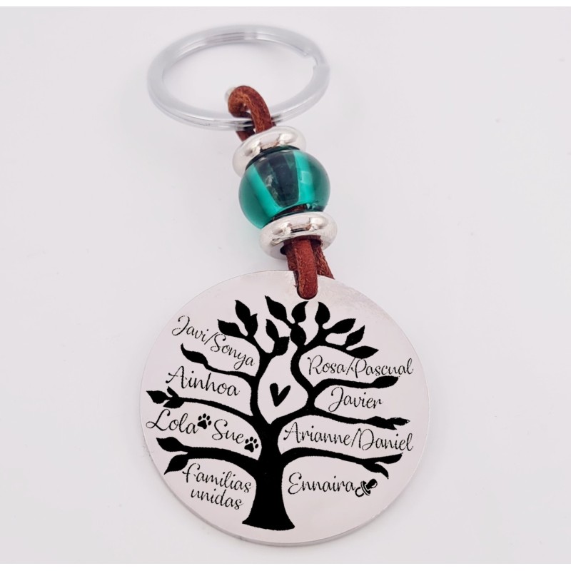 Llavero con los nombres de tu familia | Dcorazon