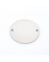 Conector oval para pulsera de acero inoxidable para grabar | Creasentidos