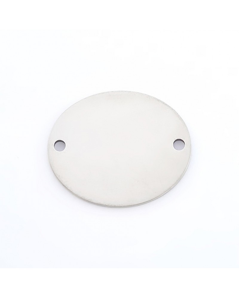 Conector oval para pulsera de acero inoxidable para grabar | Creasentidos