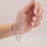 Pulsera AMULETOS, cadena y adornos de acero, ajustable | Dcorazon