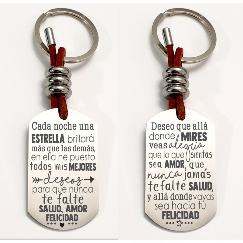 Llaveros con frases bonitas | Dcorazon