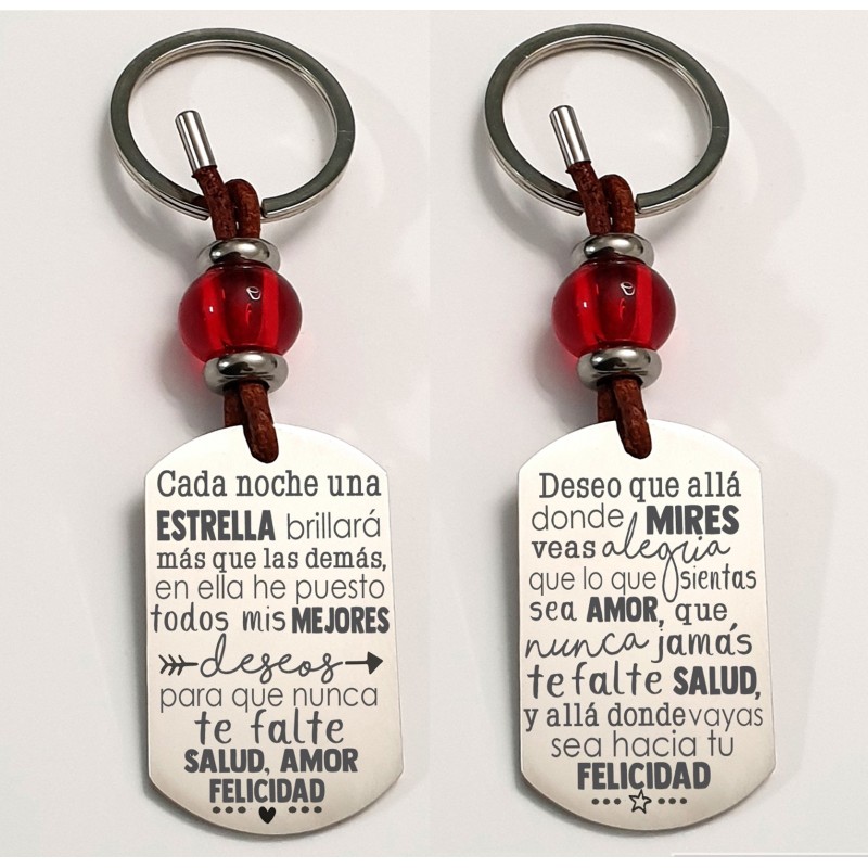 Llaveros con frases bonitas | Dcorazon