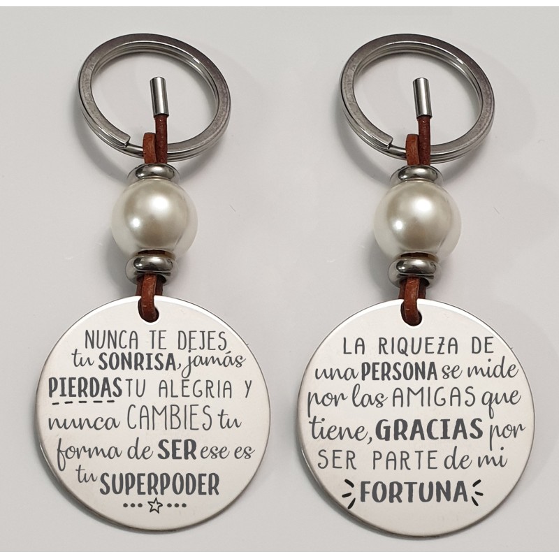 Llavero con frases bonitas | Creasentidos