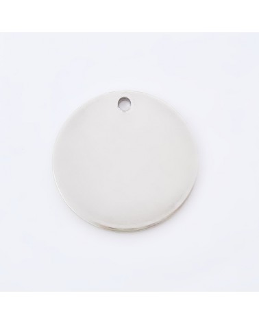 Medalla de 18mm acero inoxidable para grabar | Creasentidos
