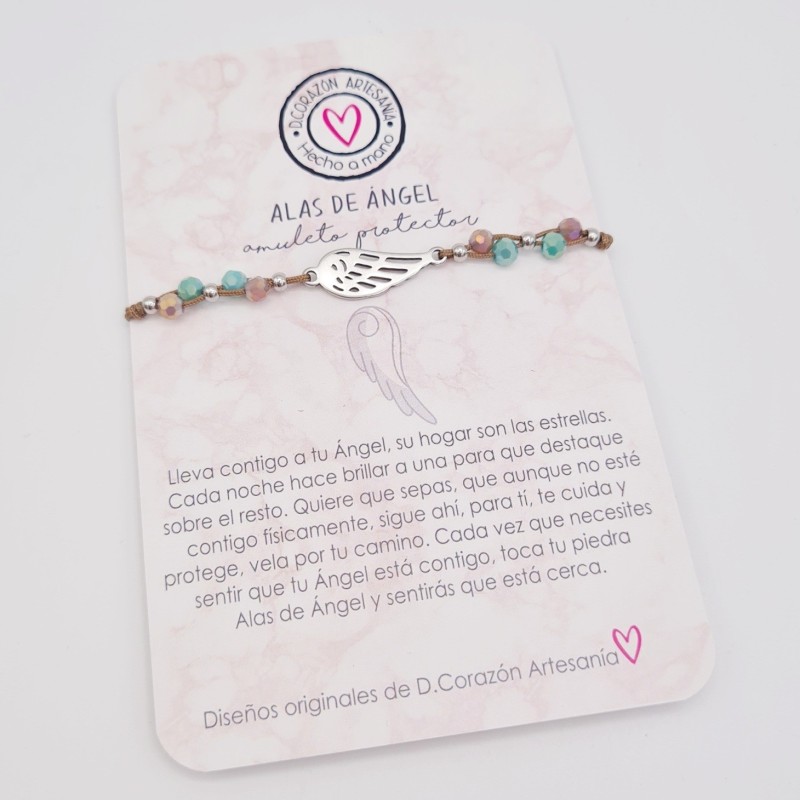 Pulsera modelo ALAS DE ÁNGEL | Dcorazón