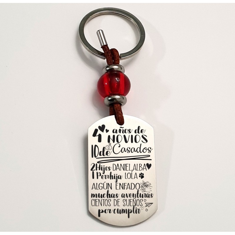 Llavero HISTORIA de amor.