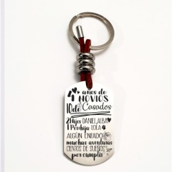 Llavero HISTORIA de amor.