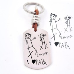 Kit regalo día del padre 2021 llavero con medalla y diploma | Dcorazon