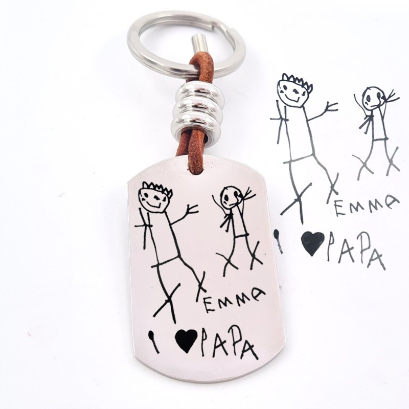 Kit regalo día del padre 2021 llavero con medalla y diploma | Dcorazon