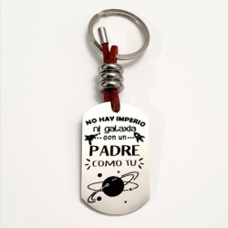 Llavero ADVENTURE, con frase (No hay imperio ni galaxia con un padre como tu).