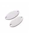 Placa para grabar de acero con forma oval | Creasentidos