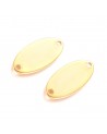 Placa para grabar de acero con forma oval | Creasentidos