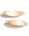 Placa para grabar de acero con forma oval | Creasentidos