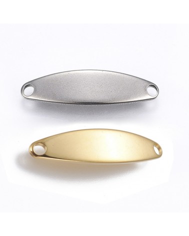 Placa para grabar de acero con forma oval | Creasentidos