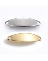 Placa para grabar de acero con forma oval | Creasentidos