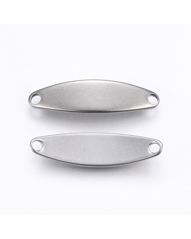 Placa para grabar de acero con forma oval | Creasentidos