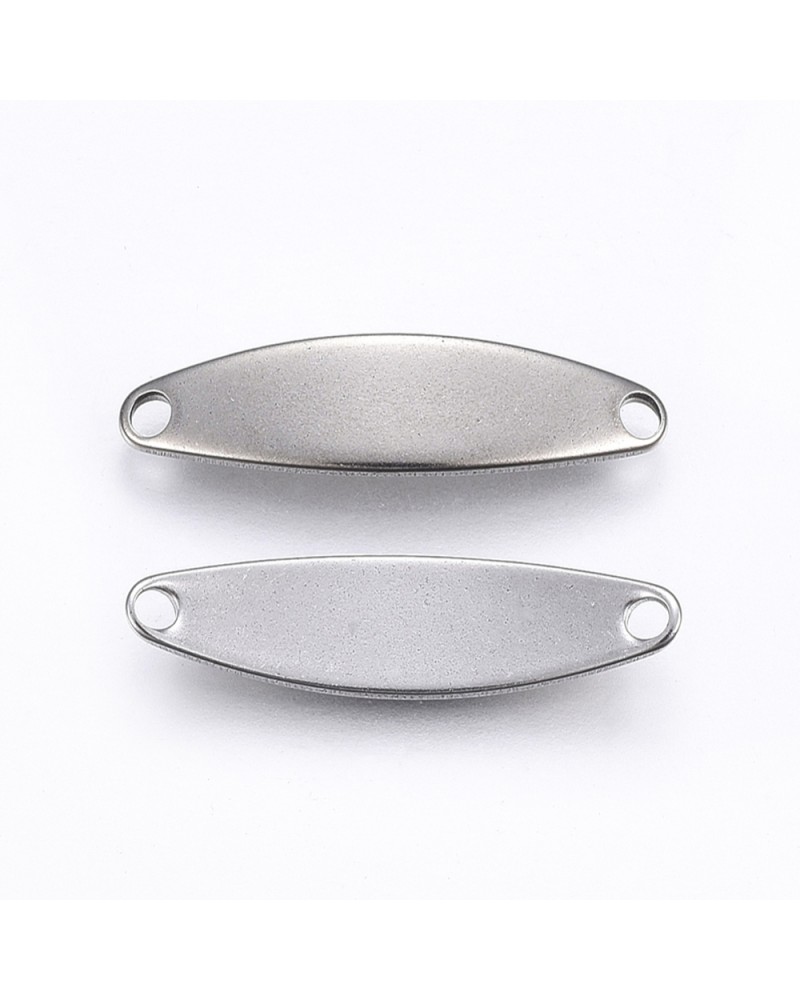 Placa para grabar de acero con forma oval | Creasentidos