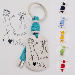 Llavero VENTURA, con dibujo infantil | Creasentidos