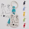 Llavero VENTURA, con dibujo infantil | Creasentidos
