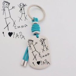 Llavero VENTURA, con dibujo infantil | Creasentidos