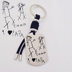 Llavero VENTURA, con dibujo infantil | Creasentidos