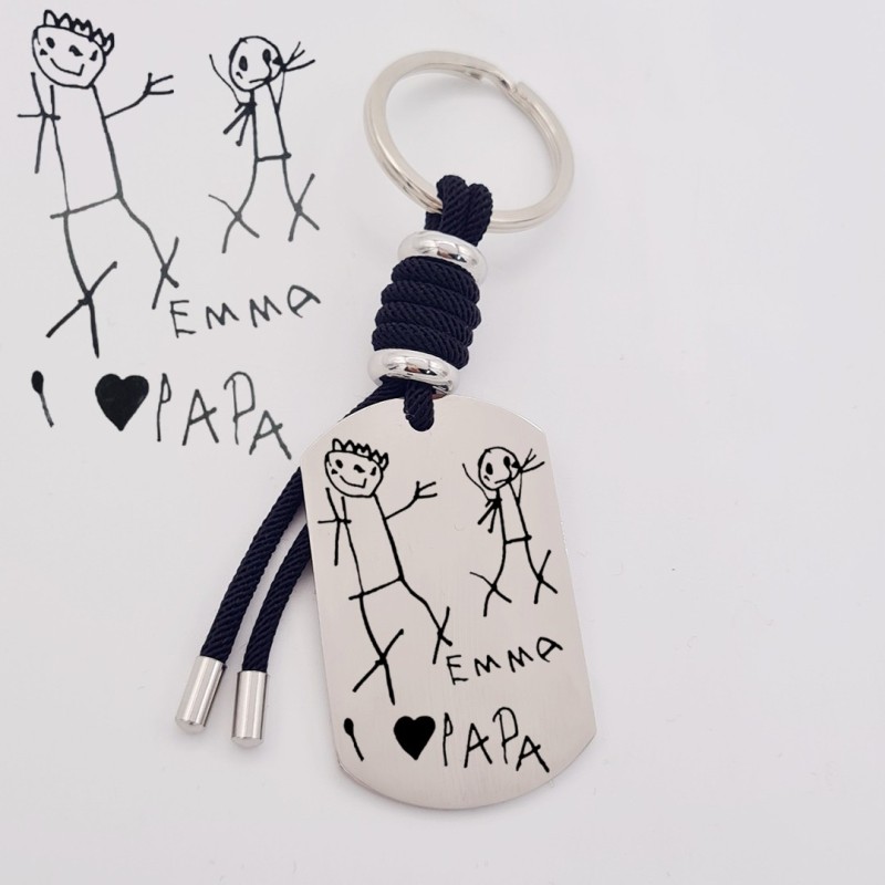 Llavero VENTURA, con dibujo infantil | Creasentidos