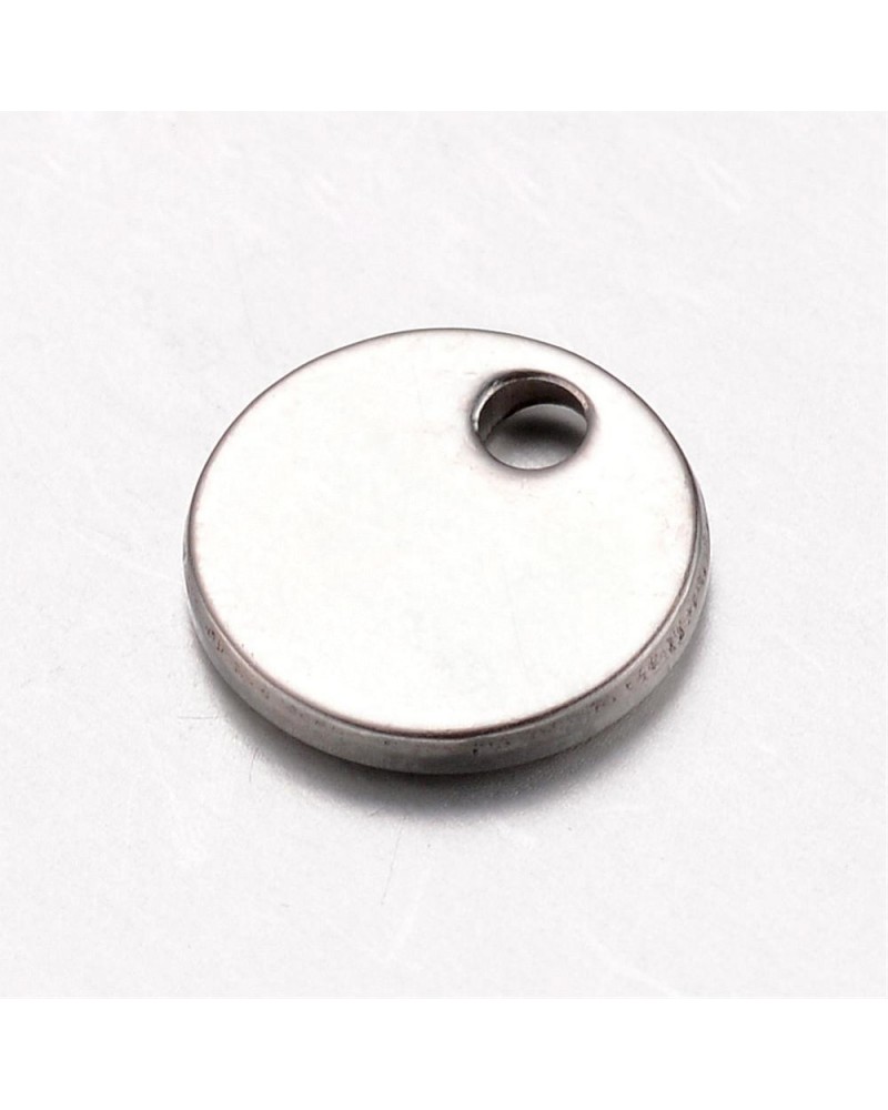 Medalla redonda acero inoxidable para grabar | Creasentidos