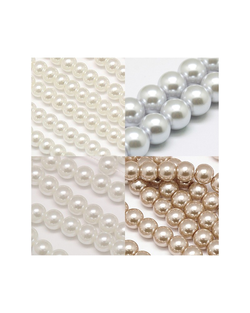 Perlas medianas de 6mm para bisuter├¡a | Creasentidos