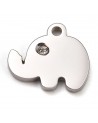 Elefante de acero inoxidable con circonita| Creasentidos