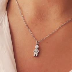 Collar con muñecos y nombres personalizados | D.Corazón