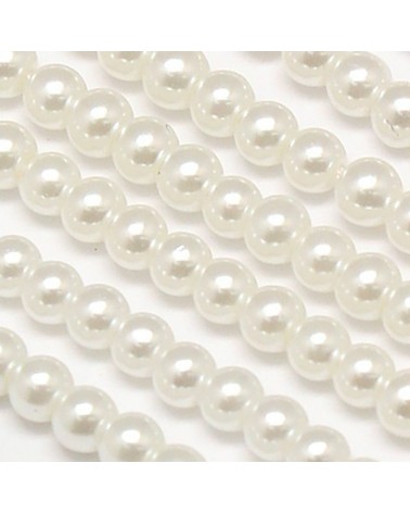 Perlas blancas de 4mm para collares | Creasentidos