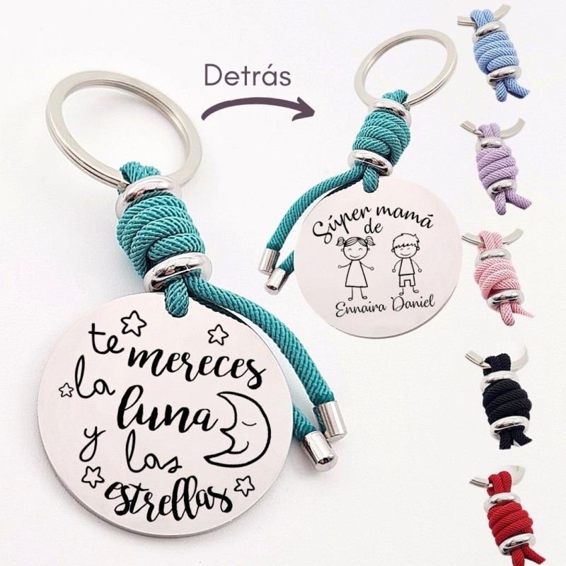 Llavero para personalizar regalos día de la madre| DCorazon