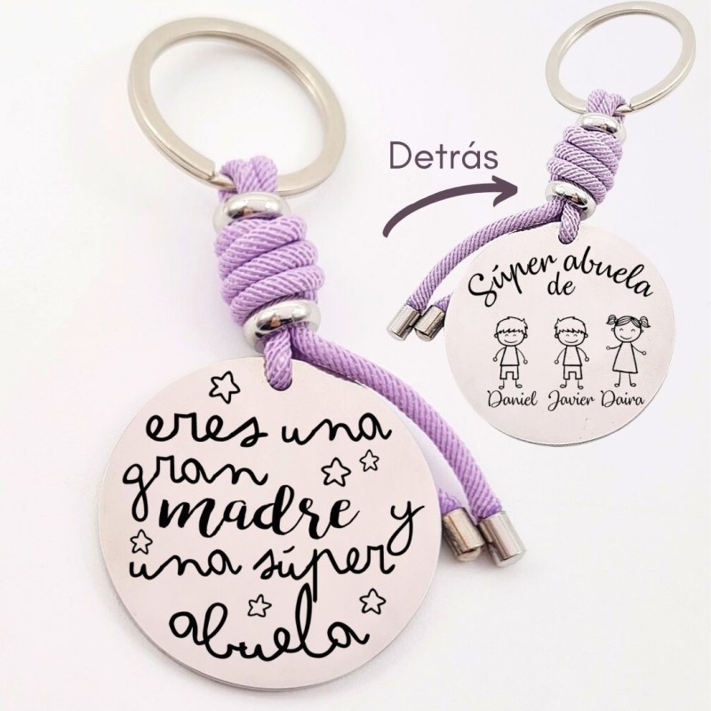 Llavero para personalizar regalos día de la madre| DCorazon