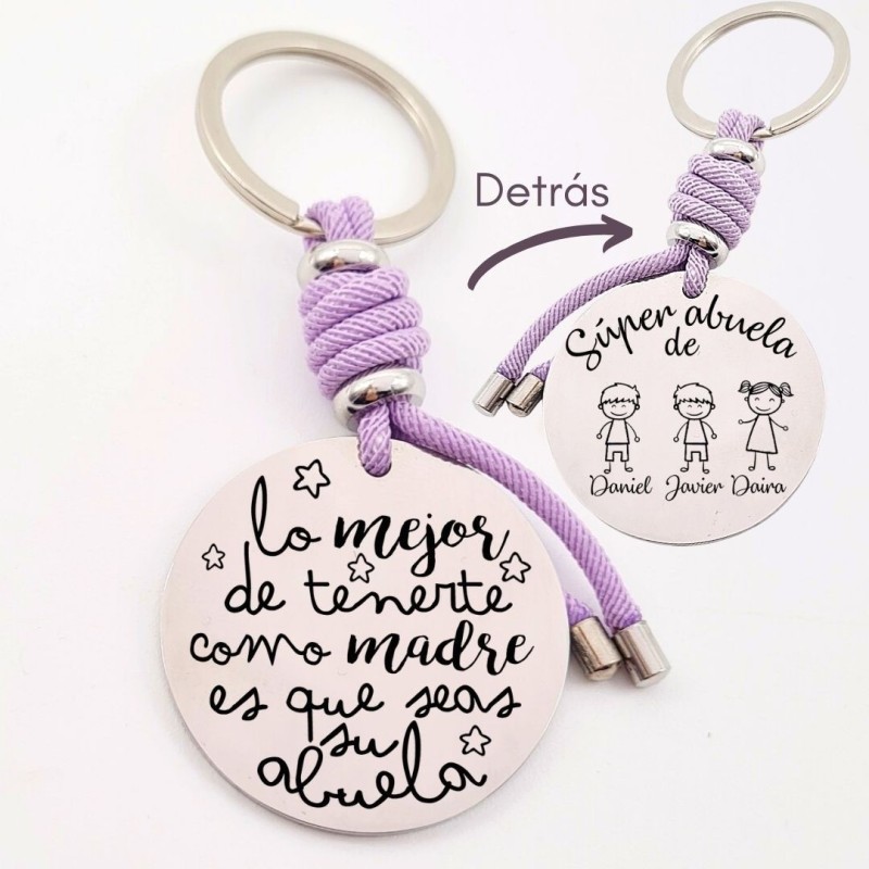 Llavero para personalizar regalos día de la madre| DCorazon