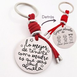 Llavero para personalizar regalos día de la madre| DCorazon